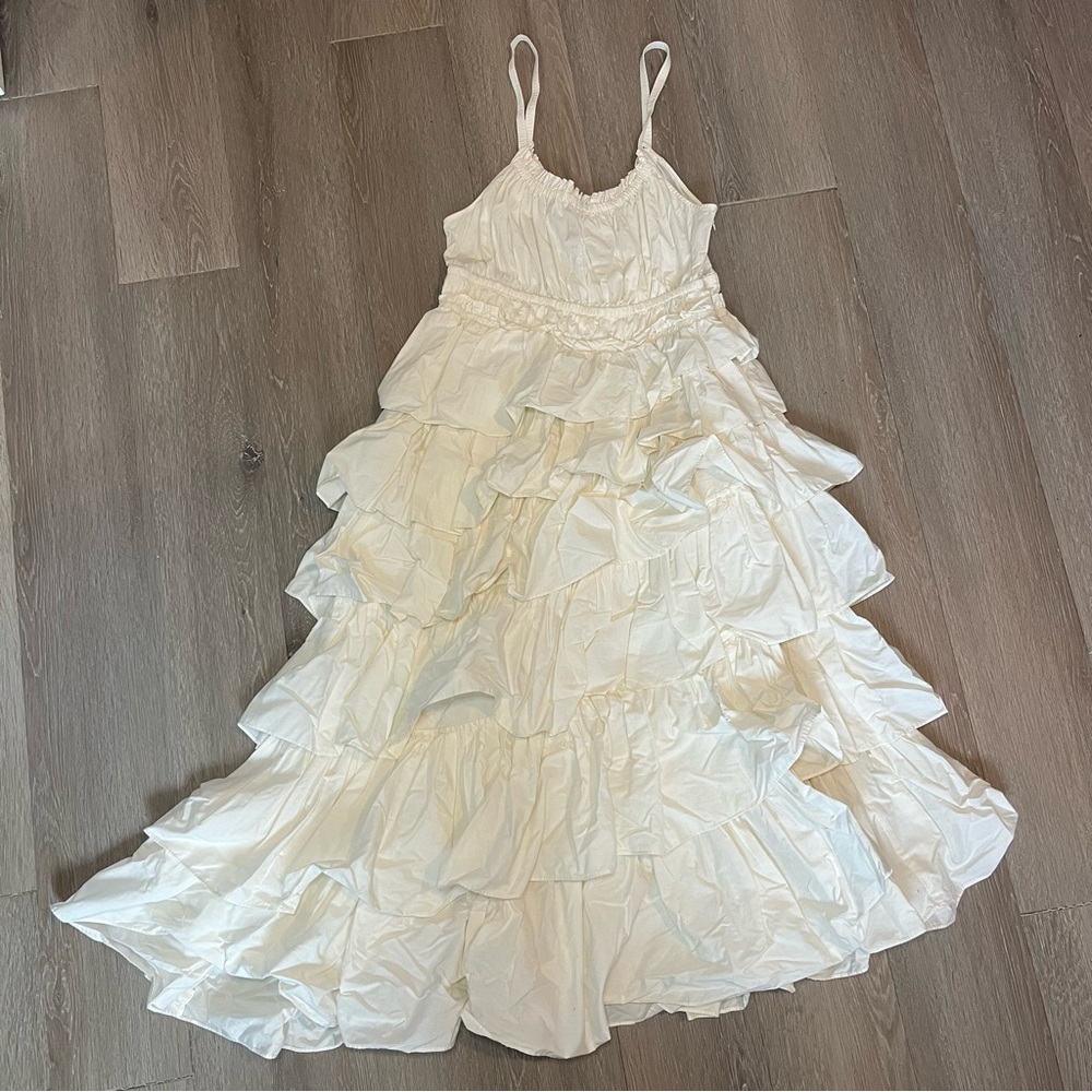 White Frilly Dress